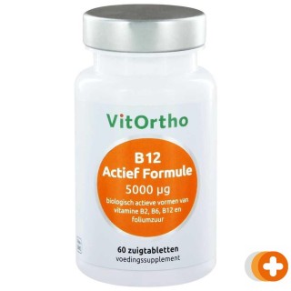 Vitortho b12 actief formule 5000mcg zuigtabletten