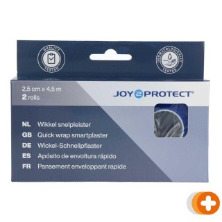 Joy2protect snelpleisters 2,5cmx4,5m blauw