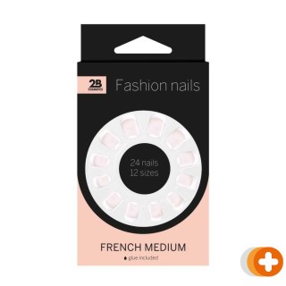2b cosmetics fashion nails french medium