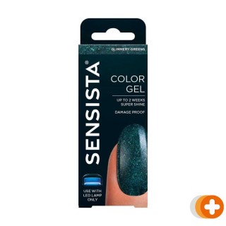 Sensista color gel glimmery greens
