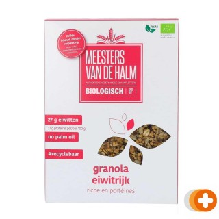 De halm granola eiwitrijk