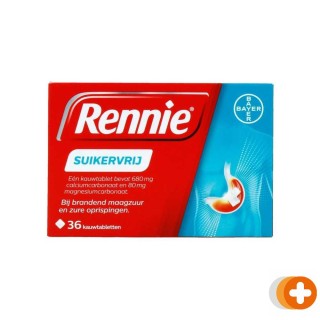 Rennie suikervrij kauwtabletten