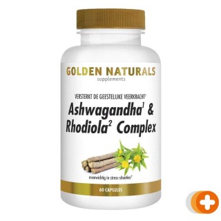 Golden naturals ashwagandha & rhodiola complex capsules
