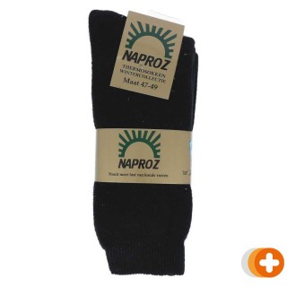 Naproz thermo sokken zwart maat 47-49