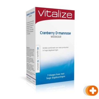 Vitalize cranberry d-mannose weekkuur capsules & tabletten