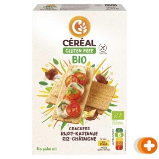 Cereal crackers rijst-kastanje glutenvrij biologisch