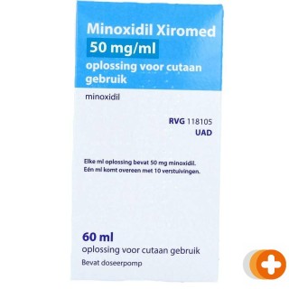 Xiromed minoxidil 50mg/ml oplossing voor cutaan gebruik