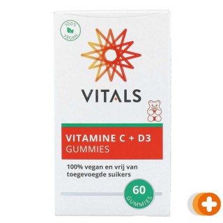 Vitals vitamine c + d3 gummies