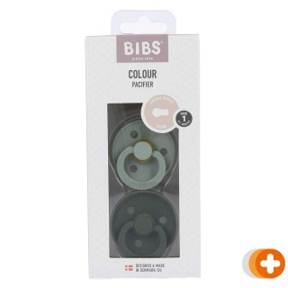 Bibs fopspeen size 1 sage/hunter green