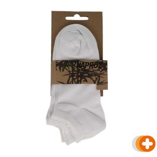 Naproz airco shortsok dames wit 35-38 3 paar