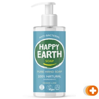 Happy earth pure hand soap cedar lime