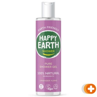 Happy earth pure shower gel lavender ylang