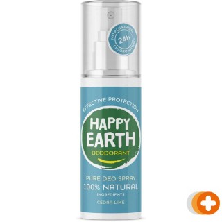 Happy earth pure deo spray cedar lime