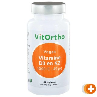 Vitortho vitamine d3 en k2 vegan capsules