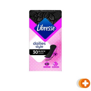 Libresse inlegkruisjes zwart