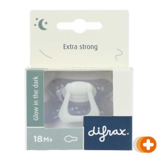 Difrax fopspeen natural 18+ maanden - glow in the dark