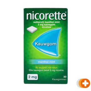 Nicorette kauwgom 2mg menthol mint