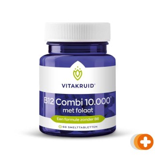 Vitakruid b12 combi 10.000 smelttabletten met folaat