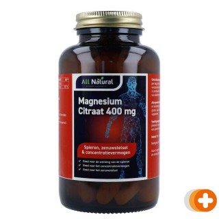 All natural magnesium citraat 400mg