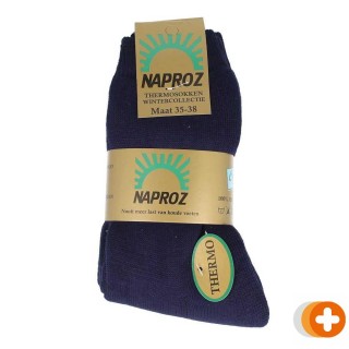 Naproz thermo sokken blauw maat 35-38