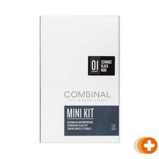 Combinal wenkbrauw- en wimperverf mini kit zwart