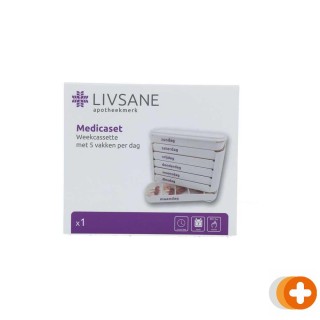 Livsane medicaset medicijnenbox wit
