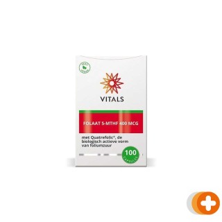 Vitals folaat 5-mthf 400mg capsules