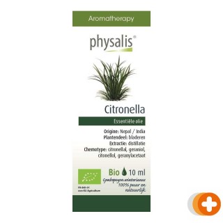 Physalis aromatherapy citronella essentiele olie bio