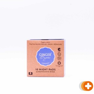Ginger organic maandverband ultradun night