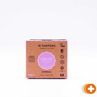 Ginger organic tampons normal