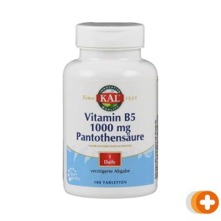 Kal vitamine b5 1000mg pantotheenzuur tabletten
