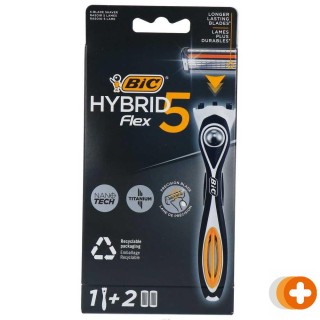 Bic hybrid flex5 scheermes inclusief 2 mesjes