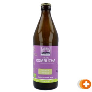 Mattisson kombucha ginger & matcha drink bio