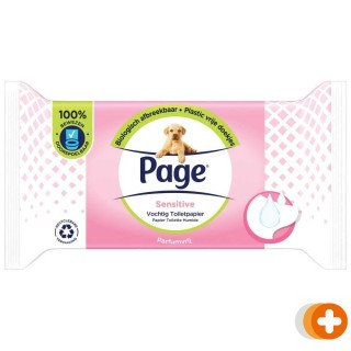Page vochtig toiletpapier sensitive