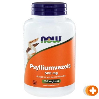 Now psylliumvezels 500mg capsules
