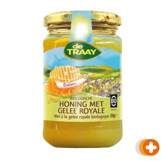 De traay biologische honing met gelee royale