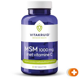 Vitakruid msm 1000mg met vitamine c tabletten