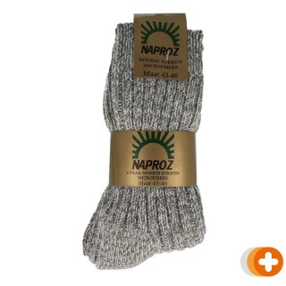 Naproz noorse sokken 43-46 grijs