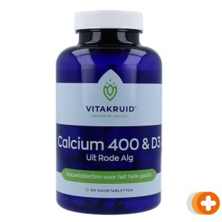 Vitakruid calcium 400 & d3 uit rode alg