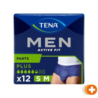 Tena men active fit plus small/medium