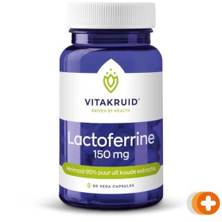 Vitakruid lactoferrine 150mg minimaal 95% puur uit koude extractie