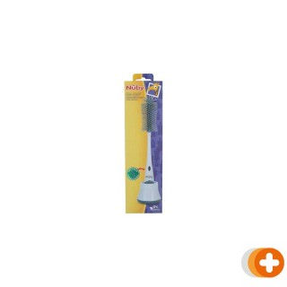 Nuby silicone flessenborstel met houder