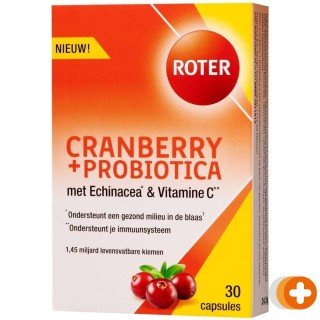 Roter cranberry + probiotica met echinacea en vitamine c capsules