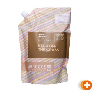 Benecos bio shampoo normal hair organic hemp keep off the grass refill-bag