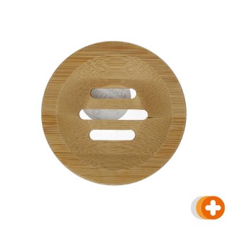 Shampoo bars zeepschaaltje bamboe rond