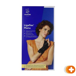 Thuasne ligaflex manu pols duim links  zwart maat 2