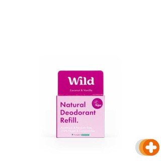 Wild natural deodorant coconut & vanilla navulverpakking