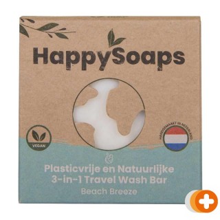 Happysoaps 3-in-1 travel wash bar – beach breeze