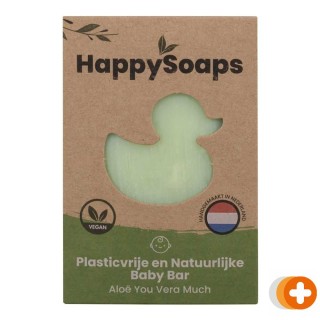 Happysoaps baby shampoo en body wash bar – aloë you vera much