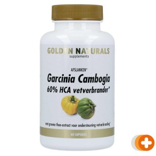 Golden naturals garcinia cambogia 60% hca vetverbrander  capsules